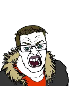 feraljak, angry, glasses, open mouth, parka, profile picture, thub