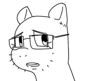 SoyBooru.com - 157925 - concerned ear eyes female glasses horse looking_at_you my_little_pony neck open_mouth pony stubble variant_unknown white_background white_skin (1).png