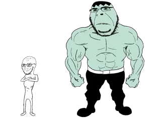 SoyBooru.com - 157954 - abs belt clothes crossed_arms full_body glasses muscles remastered series_iswearimgoingto smug stubble subvariant_hornyson subvariant_soyak_(smug) template transparent_background variant_cobson variant_soyak (1).png