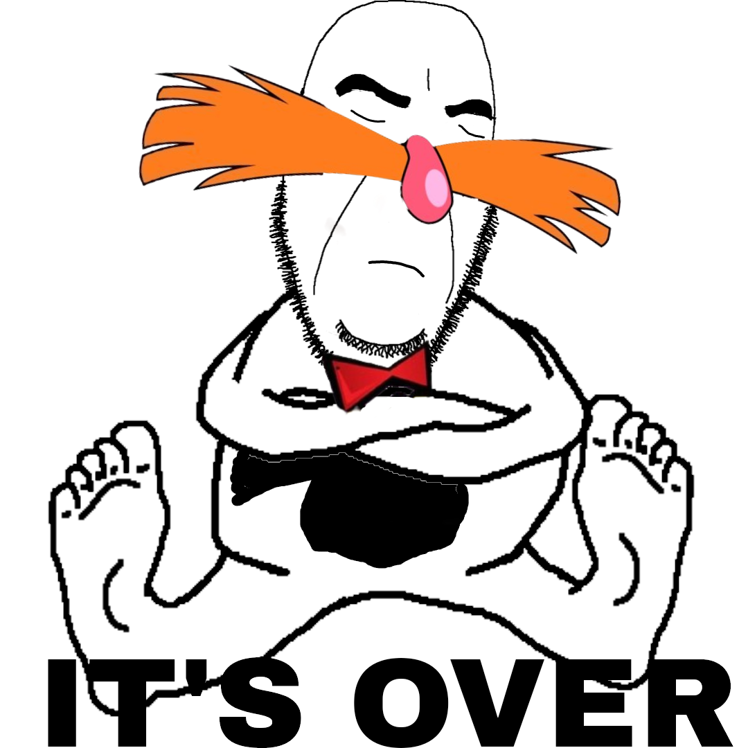 dr. eggman, sonic the hedgehog, spider-man, cobson, its over, bowtie, closed eyes, closed mouth, crossed arms, dr. robotnik