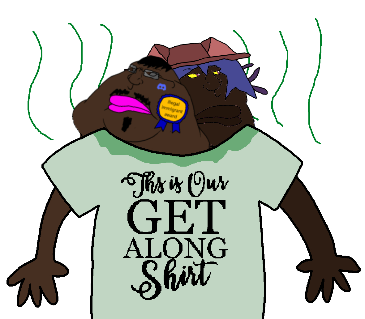 niko (oneshot), meximutt, morbidmutt, 2soyjaks, award, clothes, discord, fat, get along shirt, glasses
