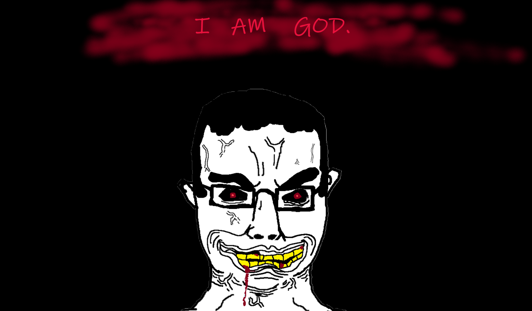 sonic the hedgehog, chudjak, chudjak front, blood, creepypasta, demon, horror, insane, looking at you, red eyes