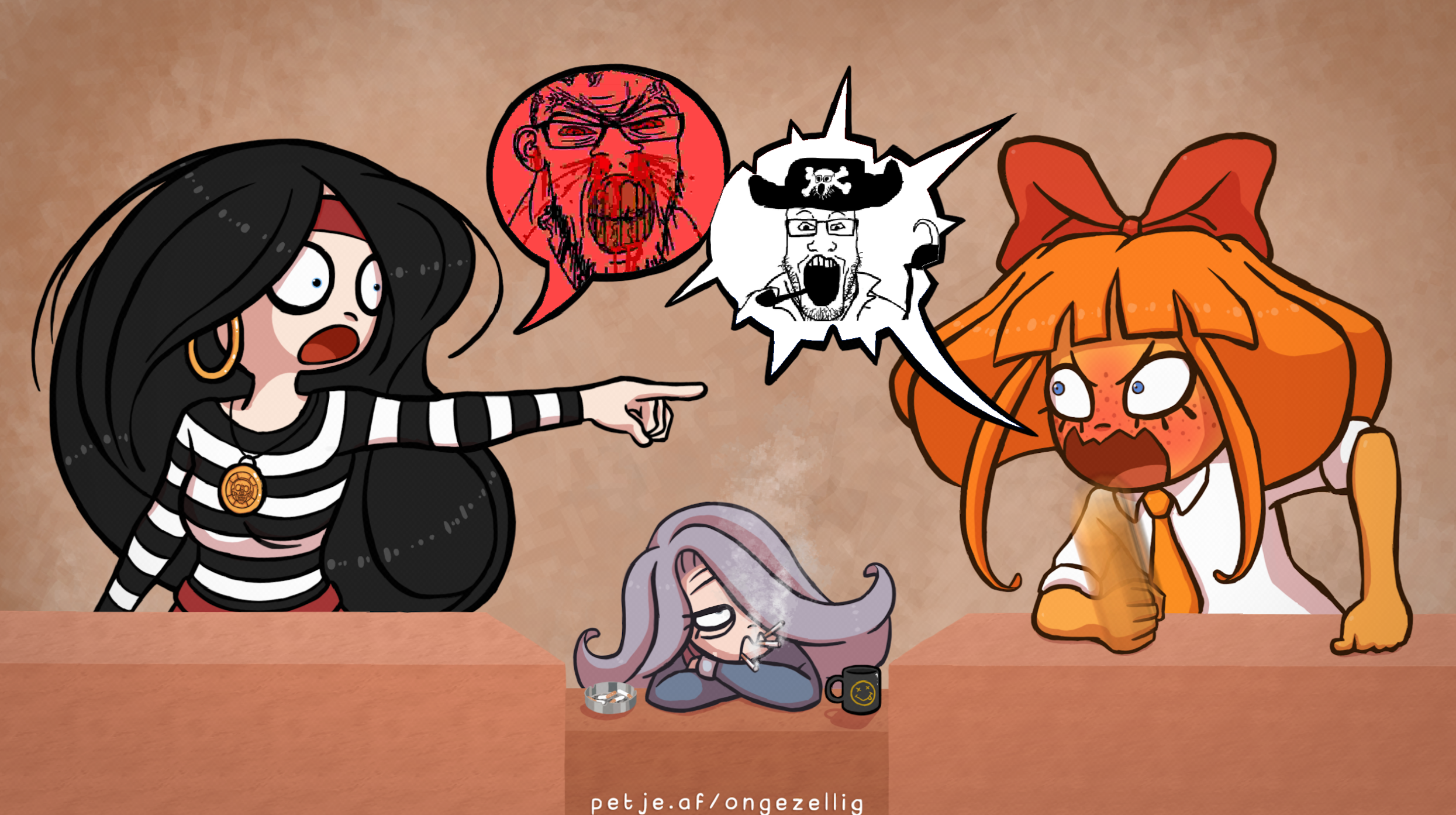 feraljak, markiplier soyjak, feralrage, 2soyjaks, ace attorney, angry, arm, blood, bone, bones