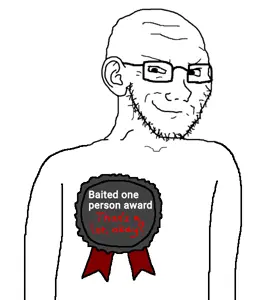 Soyak smug baited one person award.png