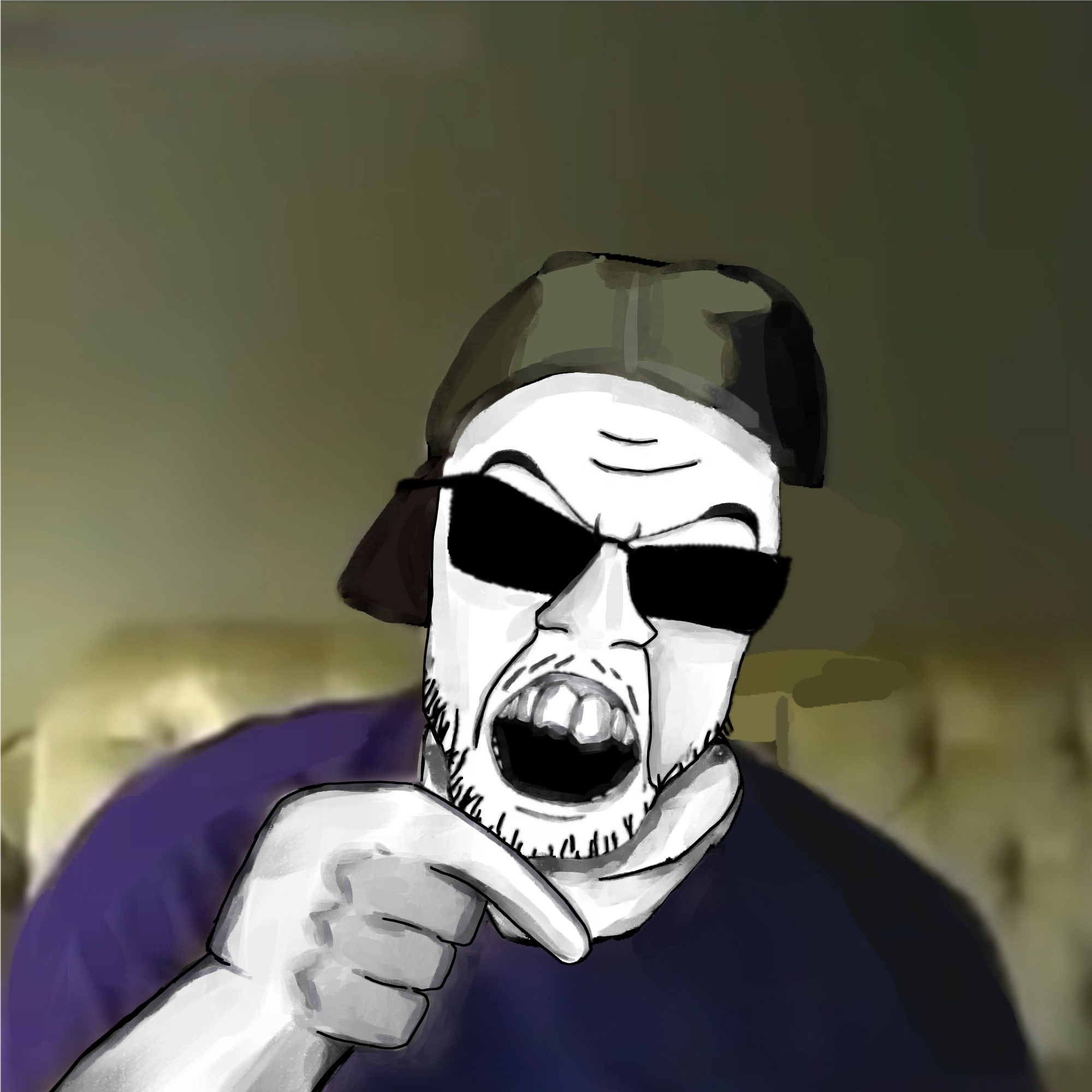 feraljak, cap, clothes, glasses, hands, hat, irl background, keemferal, keemstar, keemstarjak