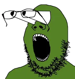 pepe, gapejak, amphibian, animal, booba, eyes popping, frog, glasses, green, green skin