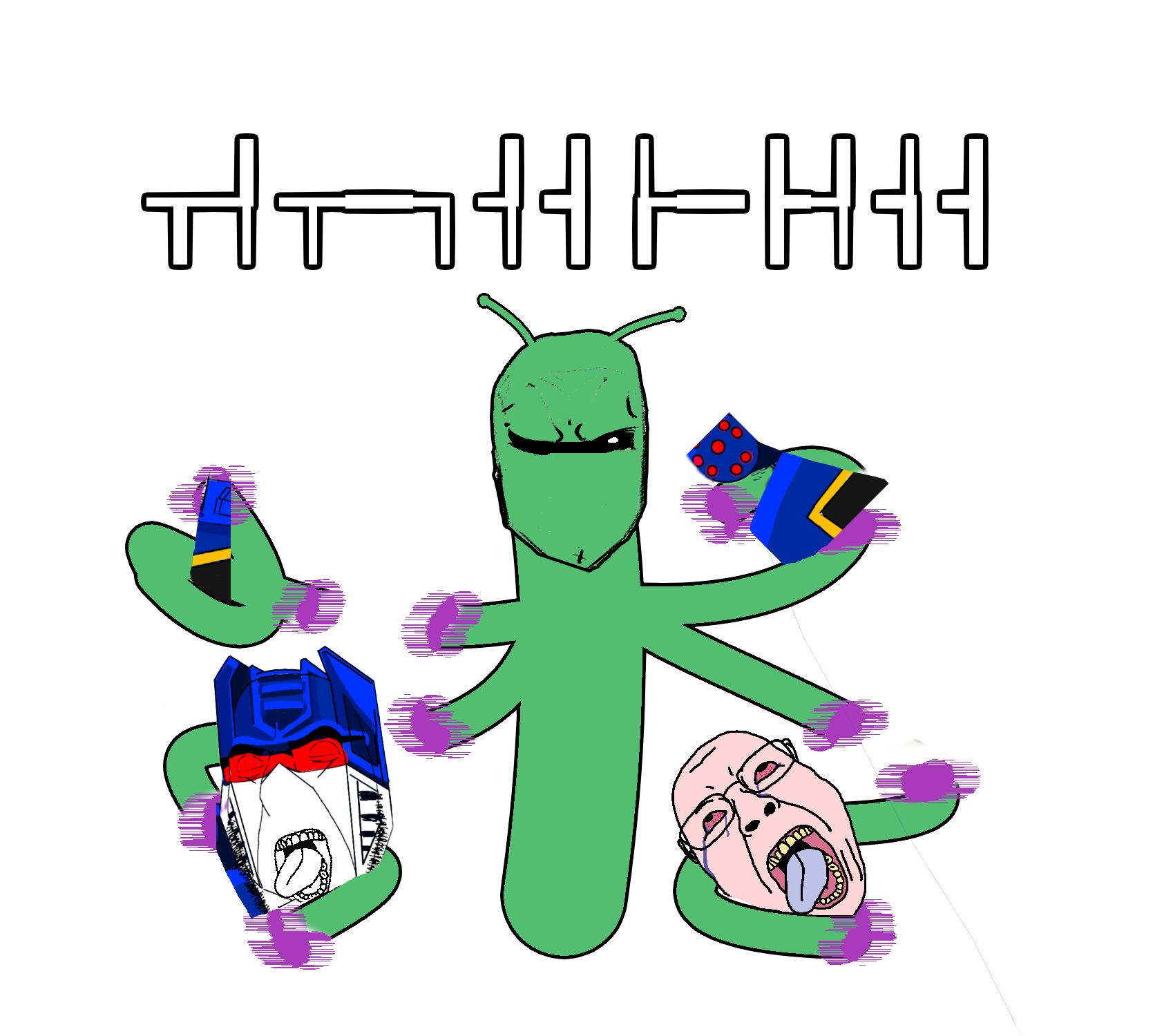 bernd, chudjak, cobson, bwc chud, ack, alien, alien text, choke hold, decepticon, green skin