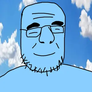 krautjak, gaping mouth, glasses, open mouth, open mouth, smile, soyboy, stubble, teeth, wrinkles