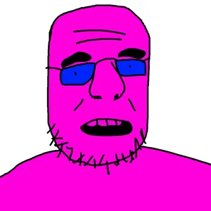 krautjak, gaping mouth, glasses, open mouth, open mouth, smile, soyboy, stubble, teeth, wrinkles
