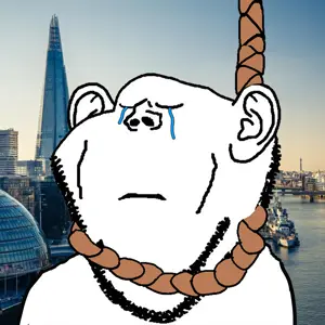impish soyak ears, closed eyes, closed mouth, crying, ear, frown, glasses, hanging, irl background, london
