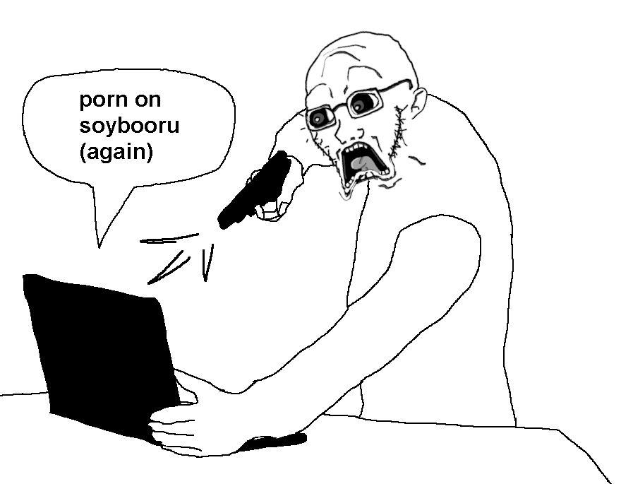 gear, soyak, doctos, doctos, computer, desk, ear, forehead lines, glasses, gun
