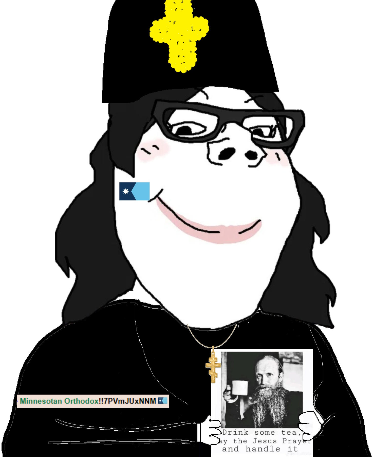 gapejak, protestantjak, wholesome soyjak, femjak, /pol/tard, christcuck, christianity, drink, female, minnesota
