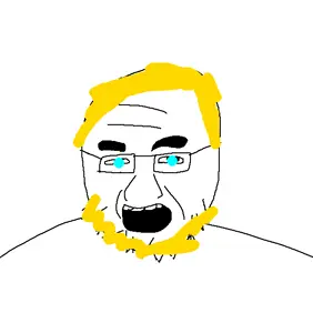 chinaman, china, gaping mouth, glasses, open mouth, open mouth, soyboy, stubble, teeth, wrinkles