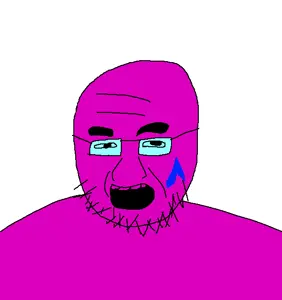 chinaman, china, gaping mouth, glasses, open mouth, open mouth, soyboy, stubble, teeth, wrinkles