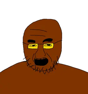 chinaman, china, gaping mouth, glasses, open mouth, open mouth, soyboy, stubble, teeth, wrinkles