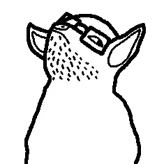 unknown, animal, glasses, goat, stubble