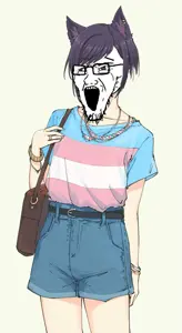 soyak, arm, cat ears, clothes, ear, ears, glasses, hair, hands, open mouth