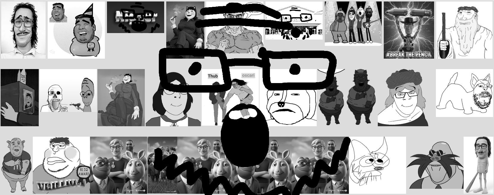 tqqt, dr. eggman, gigachad, pepe, tung tung tung sahur, alicia, chudjak, cobson, feraljak, gapejak