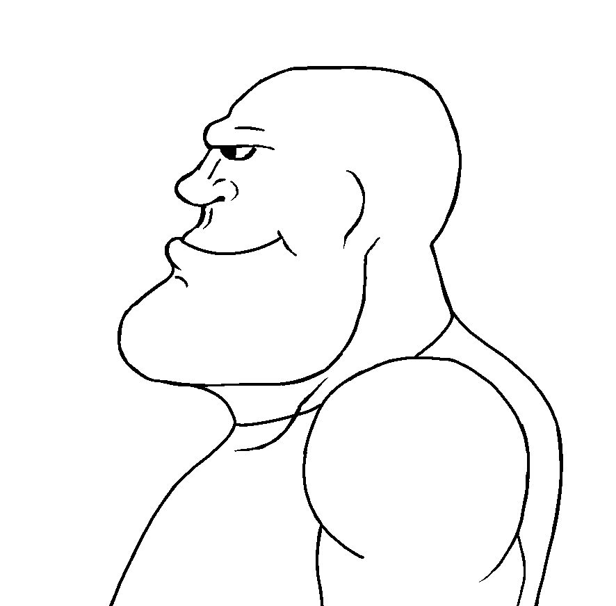 meximutt, mexiaryan, mexiaryan side, sidejaks, arm, bald, buff, chin, closed mouth, jawline