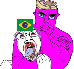 SoyBooru.com - 4077 - 2soyjaks arm bloodshot_eyes buff choke_hold chud clothes ear glasses hair hand headlock makeup mustache open_mouth purple_hair soyjak strangling stubble subvariant_pol_face the_weak_should_fear_the_strong tongue tr (1).jpg