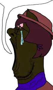 SoyBooru.com - 161723 - angry crying ear forehead_lines glasses hair lips looking_to_the_left neck nose open_mouth series_sidejaks short_hair side_profile stubble subvariant_reaction_soyjak_side transparen.png