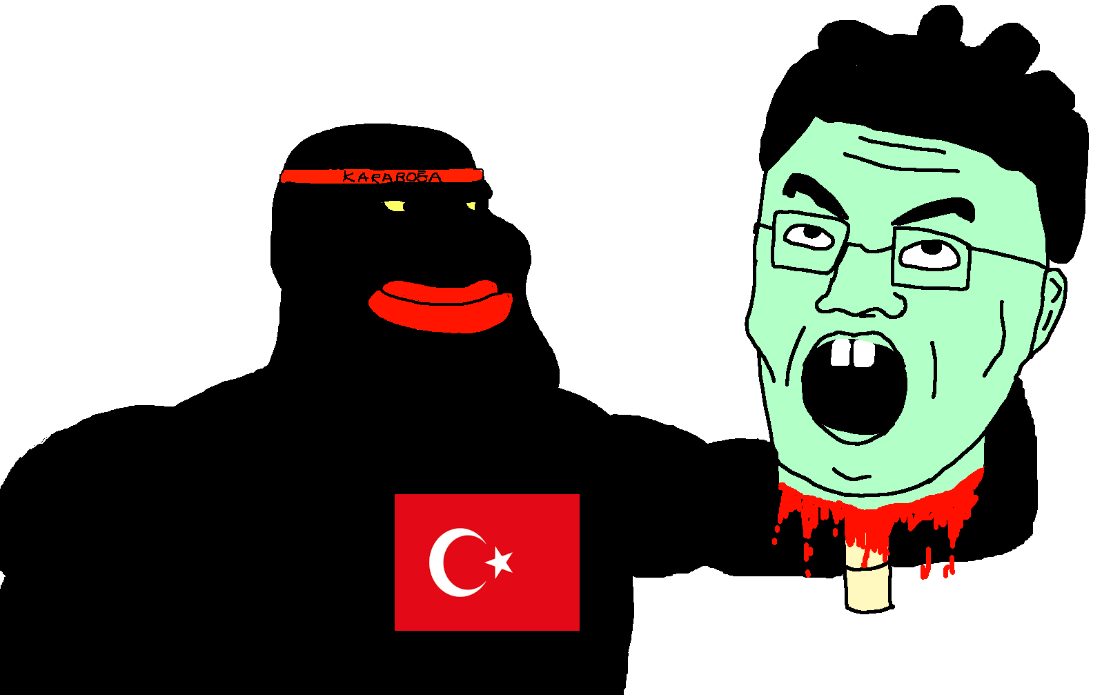 squidward tentacles, chudjak, meximutt, kratos chudjak, mexiaryan, bandana, big lips, black skin, buck teeth, ear