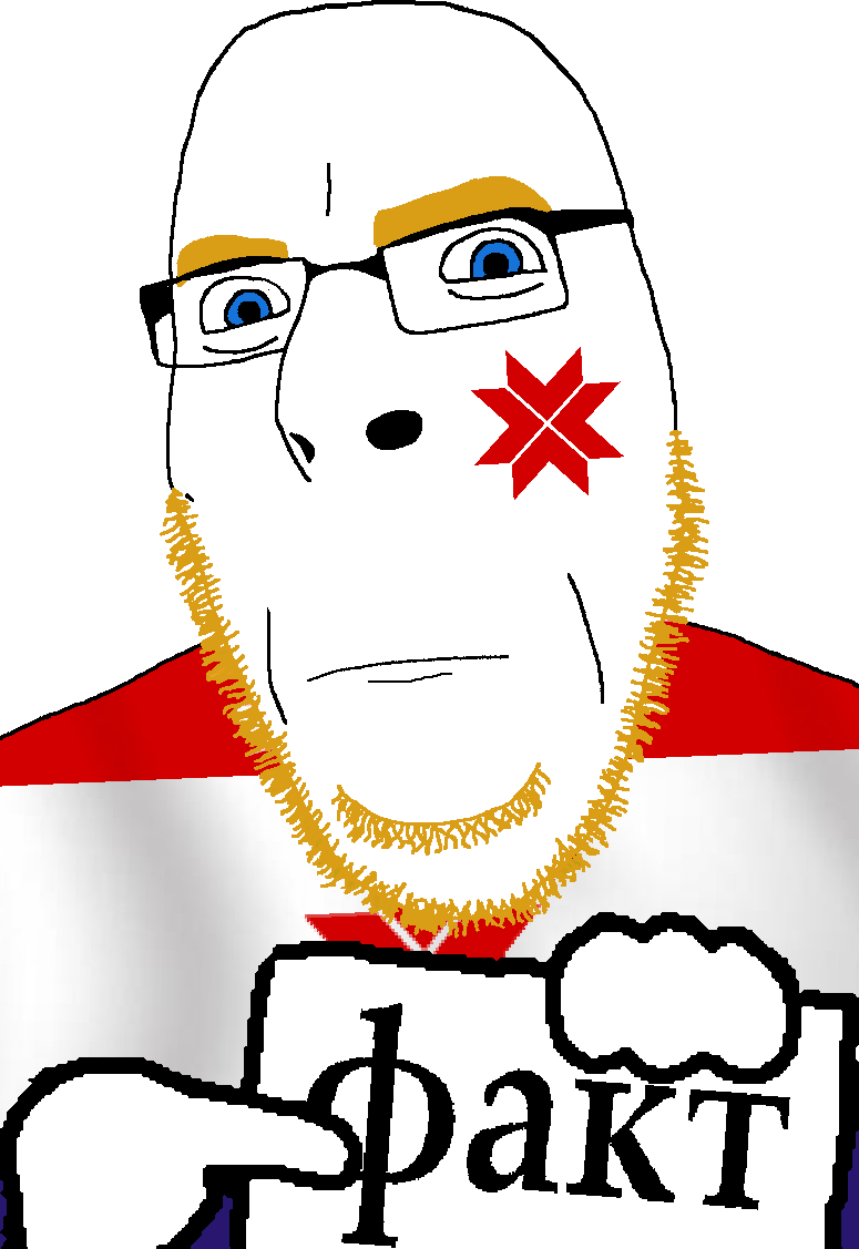 cobson, aryan, countryaryan fact!, a10 eyes, blonde hair, blue eyes, closed mouth, cyrillic text, facial mark, fact