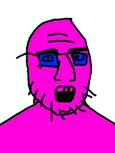 patjack, gaping mouth, open mouth, patrick crusius, soyboy, stubble, teeth, wrinkles