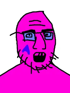 patjack, gaping mouth, open mouth, patrick crusius, soyboy, stubble, teeth, wrinkles