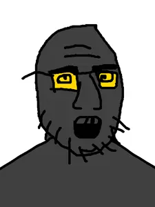 patjack, gaping mouth, open mouth, patrick crusius, soyboy, stubble, teeth, wrinkles