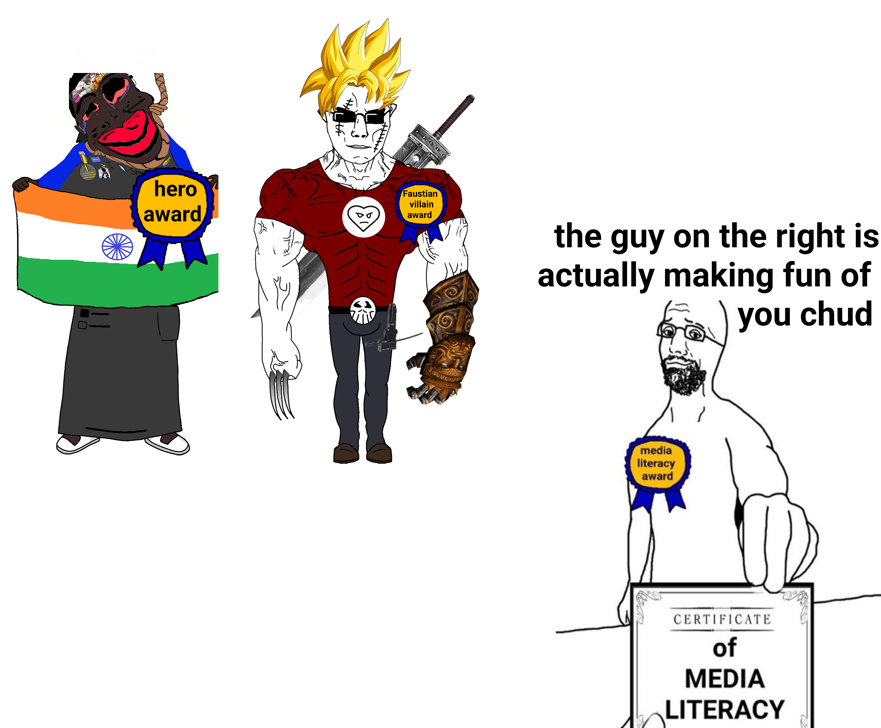 bartender, chudjak, chudjak front, jartycuck, muscular chud, patrick, aryan, a10 eyes, aryan beast, award