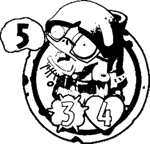 pvzheroesfootsoldierjak, bald, glasses, open mouth, soyjak, stubble