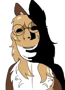 SoyBooru.com - 137409 - biting_lip clothes hair hat horny ominous rape shadow smile subvariant_female_cobson subvariant_hornyson template variant_cobson.png