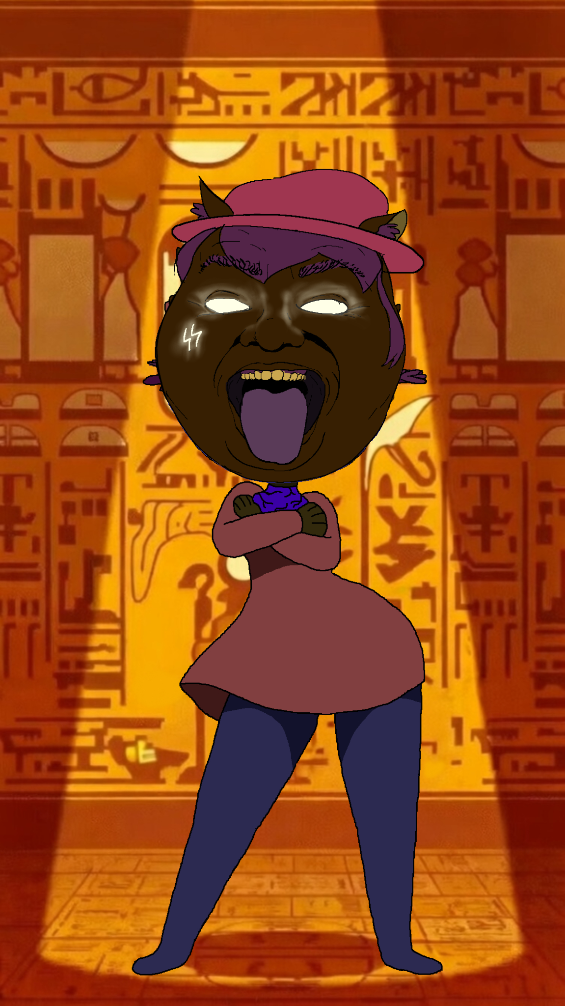 bvlljvk, animal crossing, ankha, ankha (animal crossing), brown skin, cat ears, dance, ear, ears, egypt