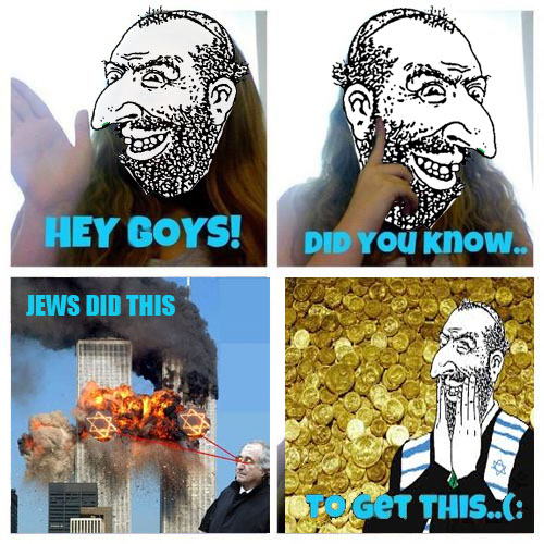 happy merchant, 'toss, 9 11, comic, eye beam, goy, goyim, greedy, jewish hat, jewish nose