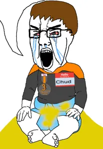 SoyBooru.com - 2073 - arm baby bloodshot_eyes coal crying full_body hair hand leg open_mouth pee pissbaby soyjak variant_chudjak1.png