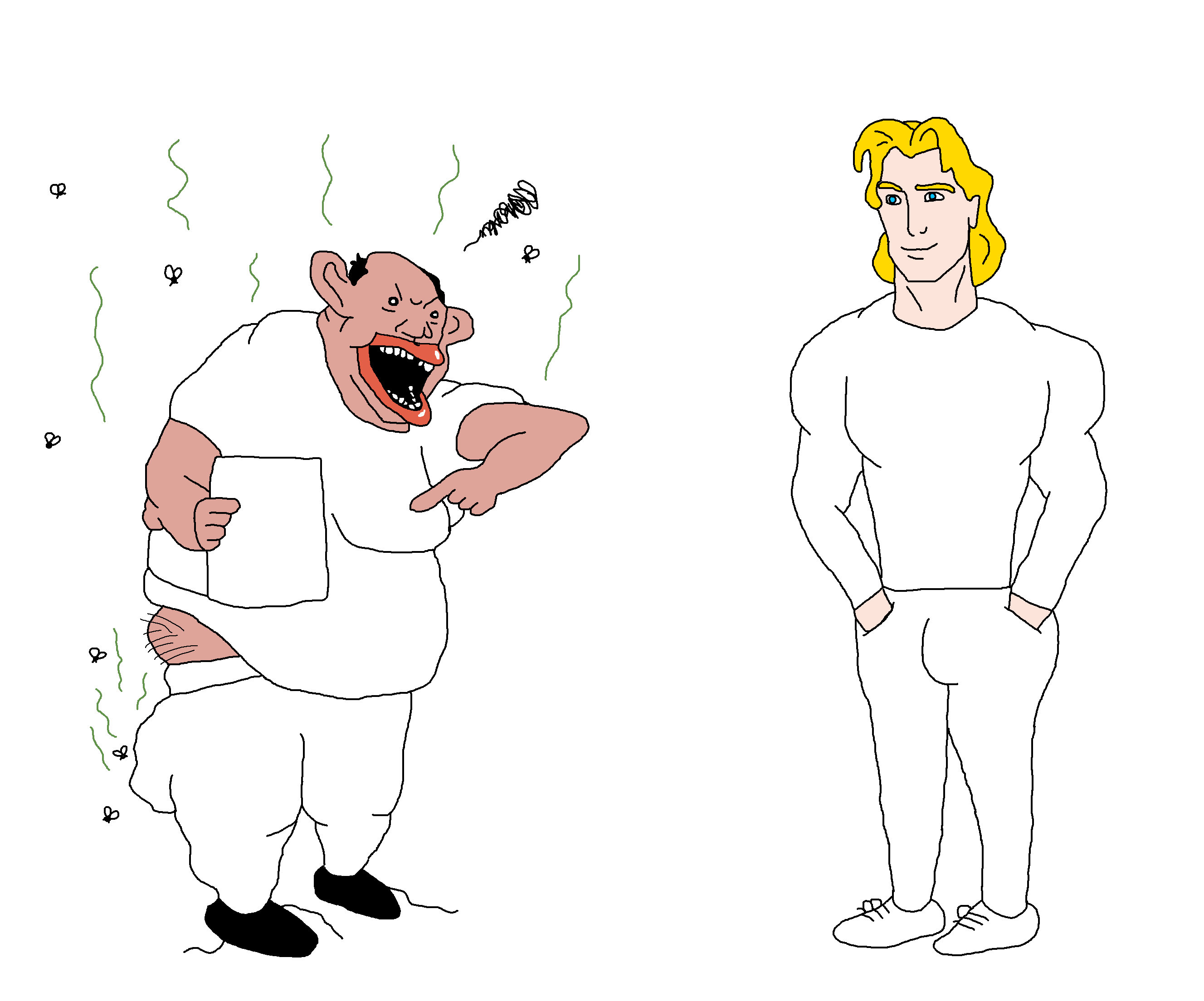 classic amerimutt, amerimutt, aryan, a10 eyes, angry, animal, blonde hair, body, buff, bug
