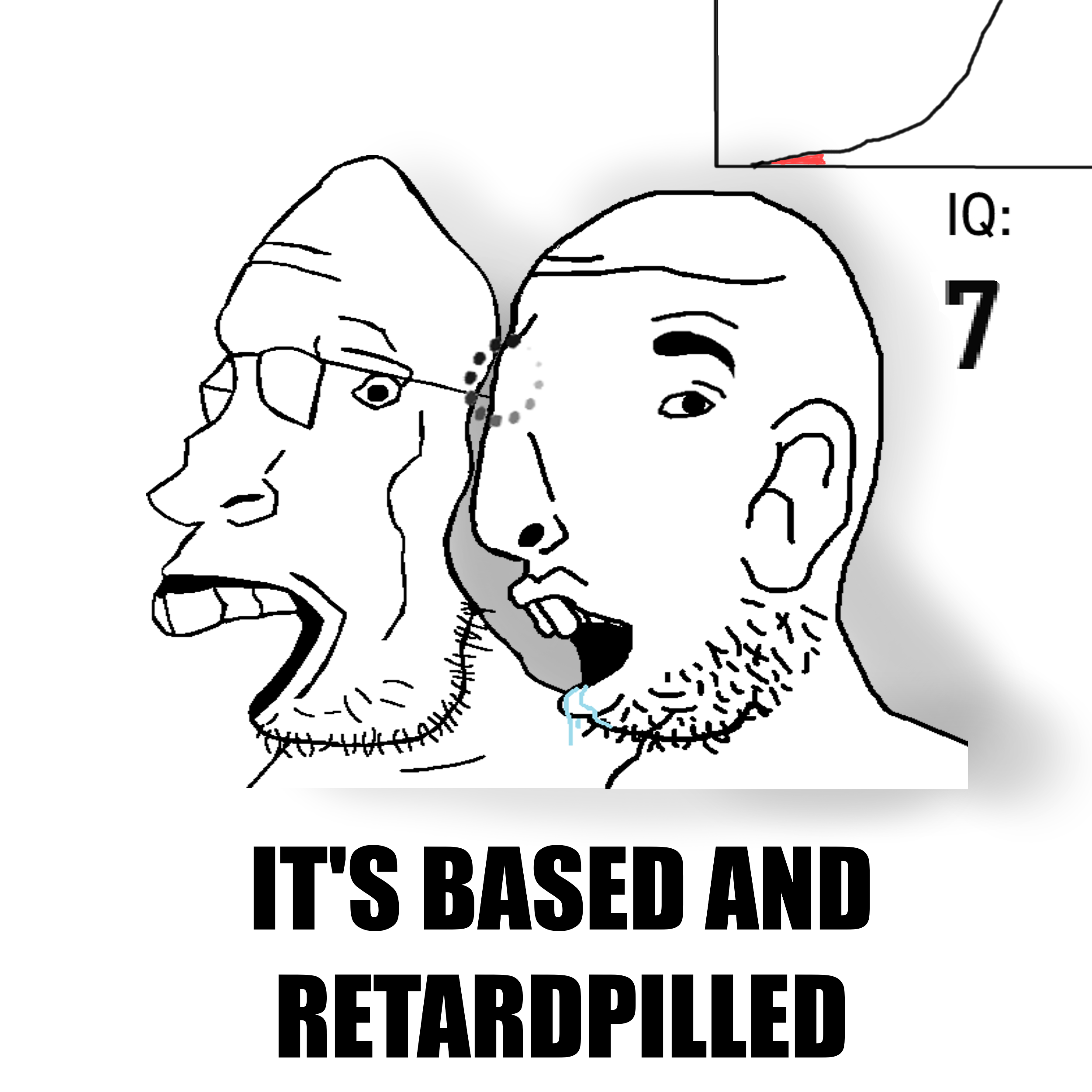 fantajak, parrotjak, fanta rat, fanta rat side, parrotjak side, iq diagrams, it's based and christpilled, buck teeth, cross eyed, drool