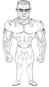 SoyBooru.com - 142461 - arm blue_eyes buff closed_mouth clothes ear edit fist fixed fixed_version full_body glasses hair hand leg leg_day remastered series_remastered_soyjaks shoe soyjak standing subvariant_chudjak_front subvariant_musc (1).png