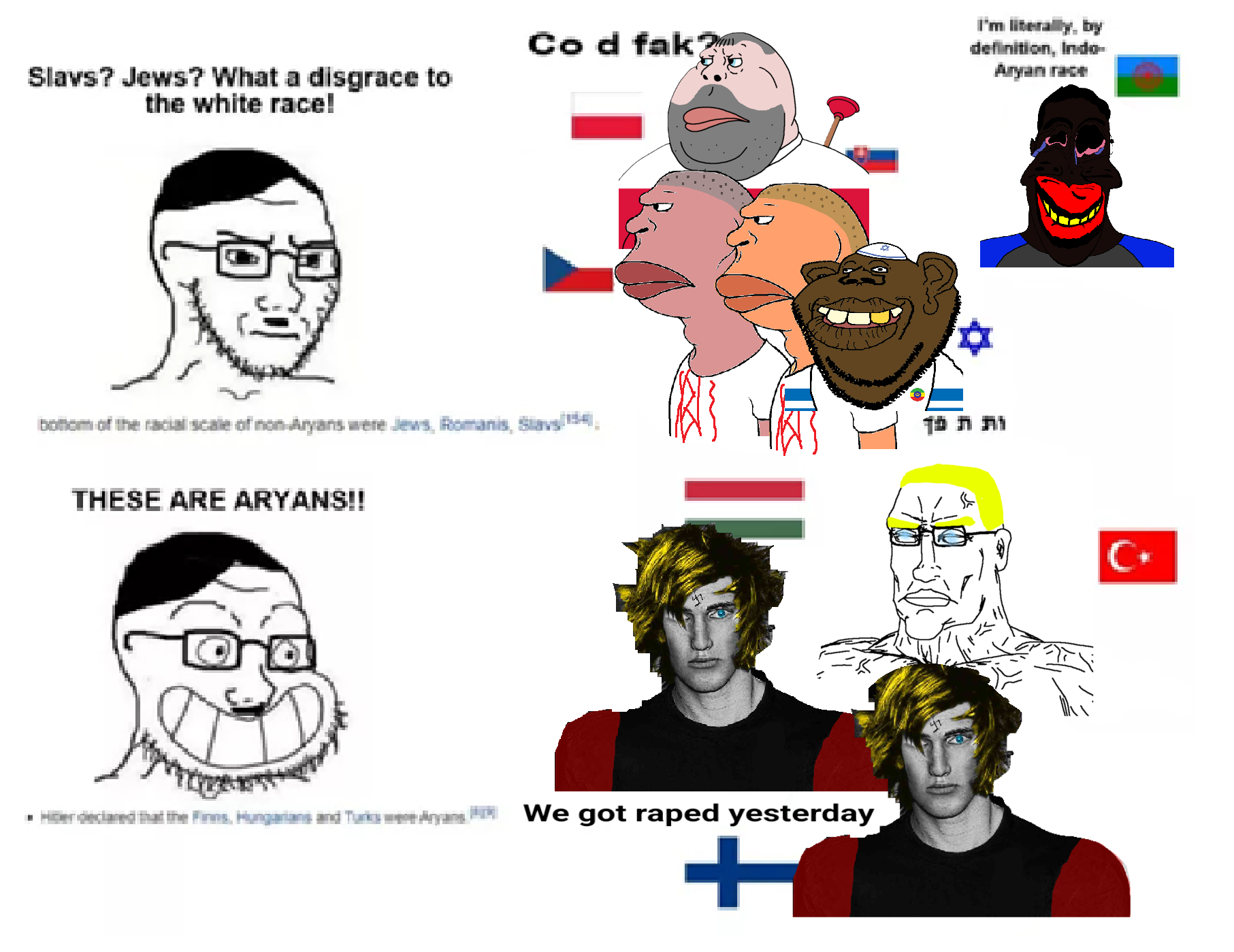 der coomer, gigachad, gigacoomer, sheeeit, young giga, chudjak, cobson, gapejak, impish soyak ears, meximutt