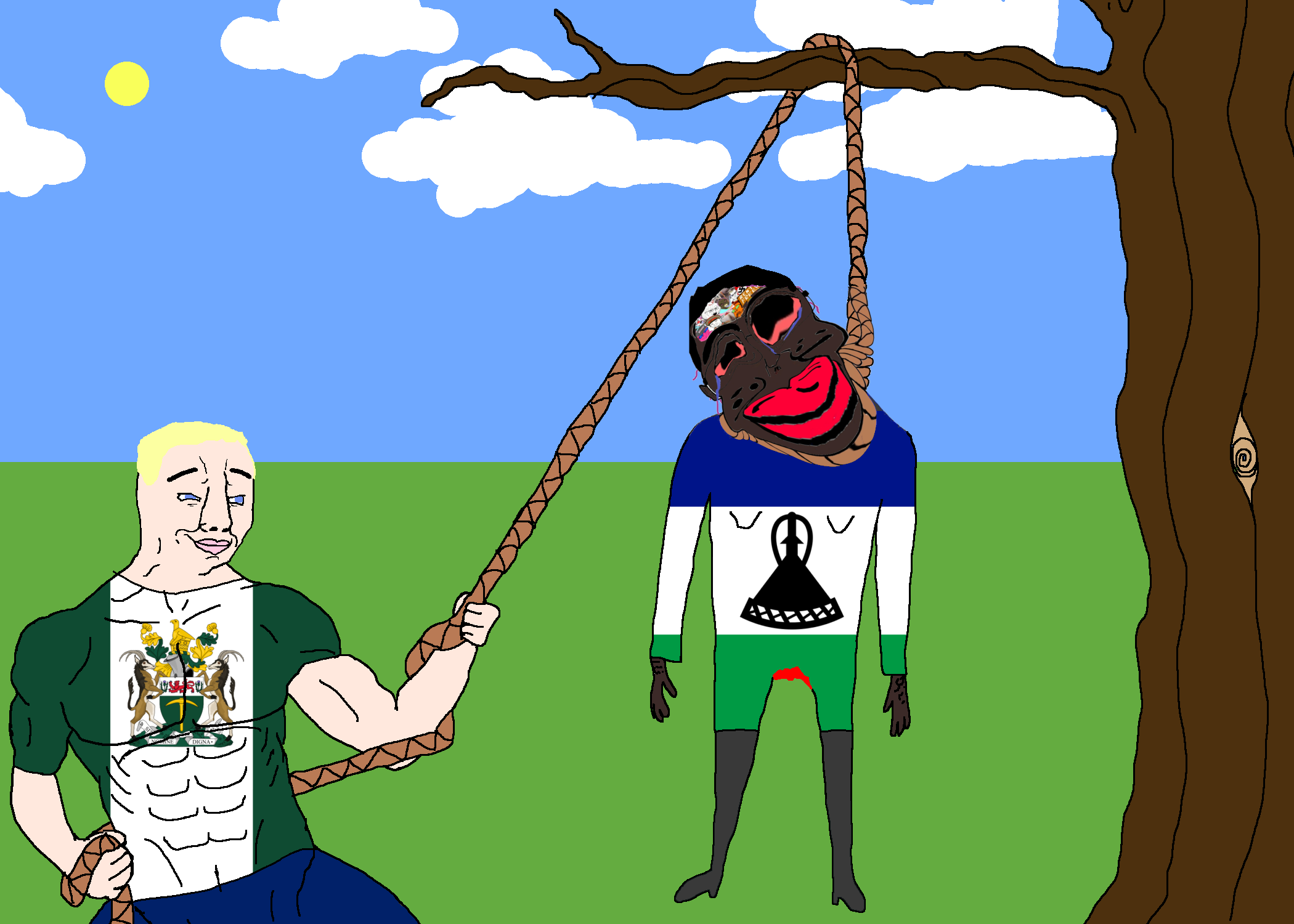 chauvin, chudjak, jartycuck, patrick, ack, apartheid, basotho, basutoland, black hair, black skin