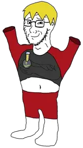 nate higgers, soyak, natejak, blonde hair, edit, full body, glasses, hair, looking at you, that one fucking picture of nate being a smug little bastard