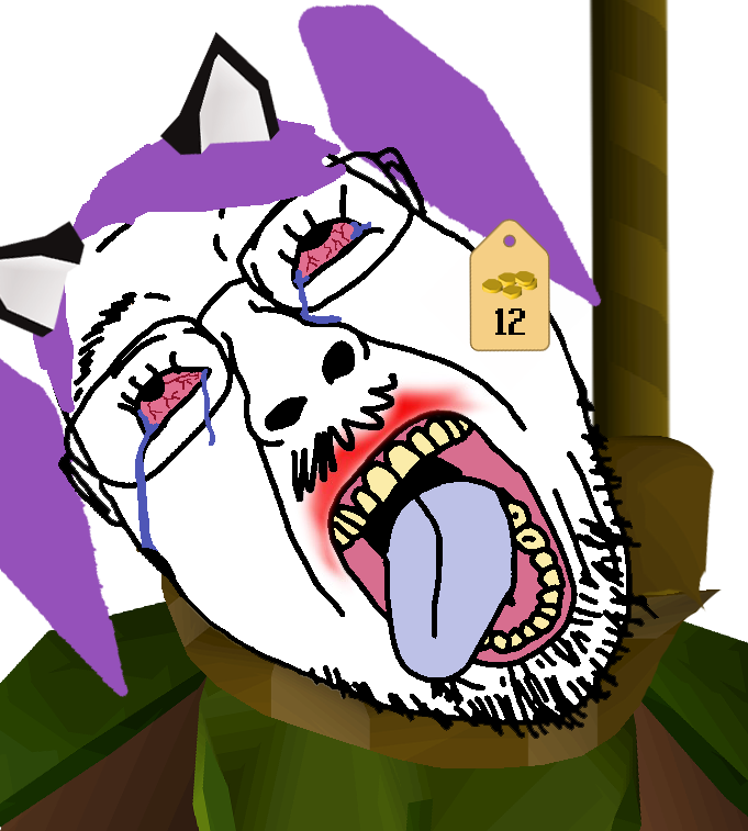 bernd, hanging ugly personjak, ugly personjak, /vg/, ack, bloodshot eyes, cat ears, crying, ear, ears
