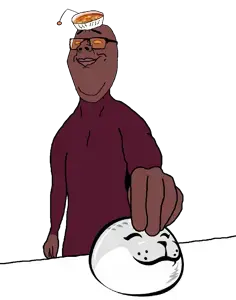 SoyBooru.com - 152437 - finger giving happy lips orange_eyes reddit seal smile subvariant_gapechud subvariant_gapechud_(wholesome) variant_bartender variant_chudjak variant_gapejak wholesome.png