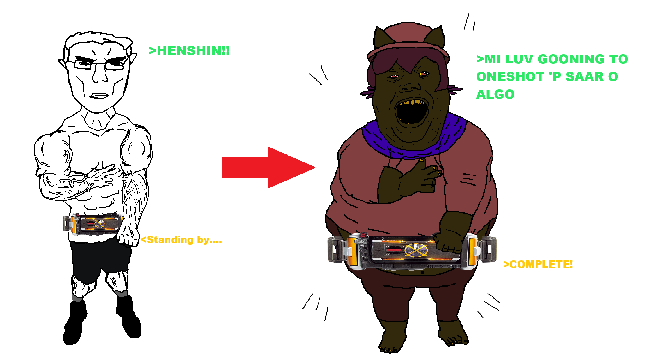 alicia, chudjak, unbotheredchud, belt, brown skin, buff, cat ears, chud, ear, ears