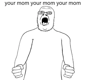 SoyBooru.com - 142695 - exited glasses nuvariant obsessed open_mouth screaming soyjak tongue variant_unknown.jpg