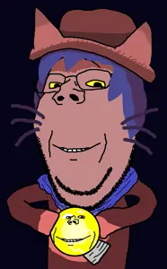 niko (oneshot), gapejak, impish soyak ears, wholesome soyjak, animal, cat, cat ears, clothes, ear, ears