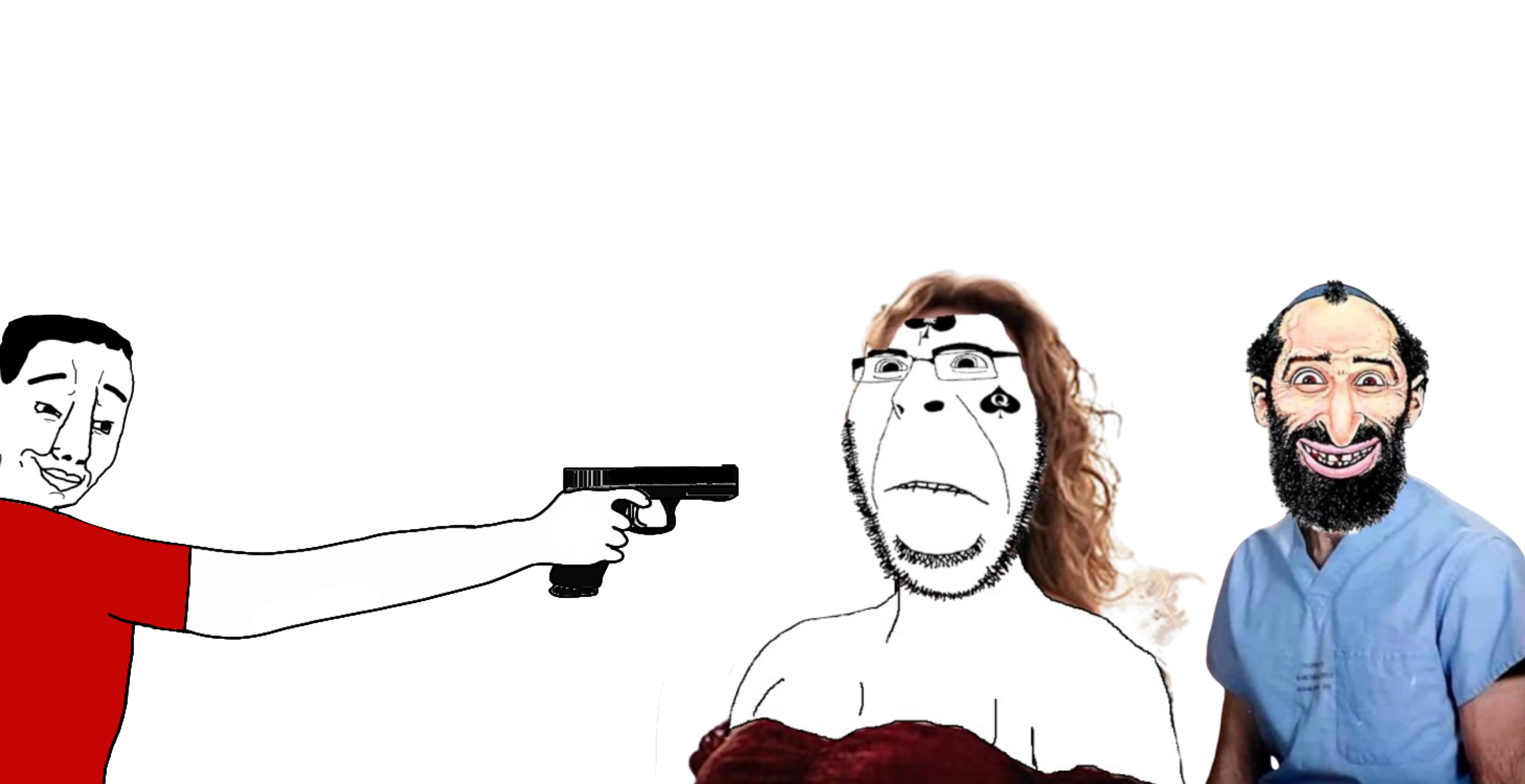 happy merchant, chudjak, cobson, hornyson, alex pretti, gun, holding gun, holding object, horny, jews
