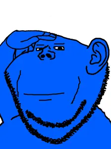 impish soyak ears, arm, blue skin, color, ear, hands, salute, stubble