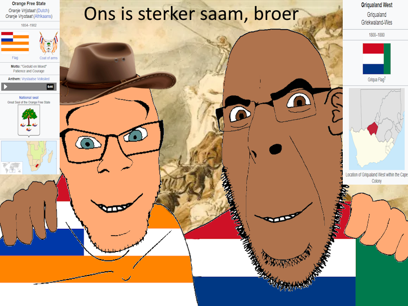 cobson, feraljak, no more brother wars, 2soyjaks, afrikaner, blue eyes, boer, brown eyes, brown skin, clothes